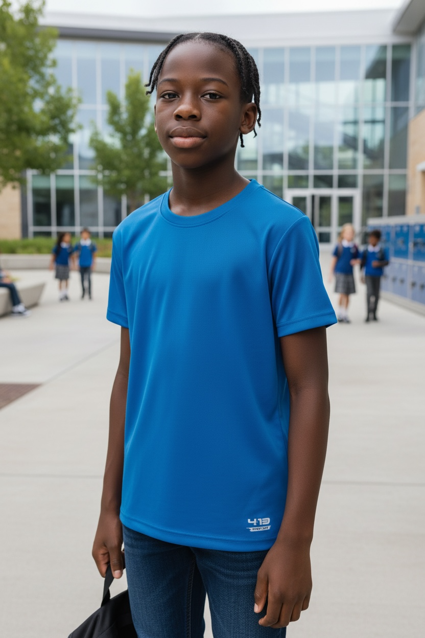 4:13 Phil Youth Performance Crew Neck T-Shirt – Athletic Fit